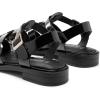 DREAM PAIRS Womens Fisherman Gladiator Braided Flat Sandal Cute Woven Strappy Closed Toe Shoes for Summer(Black-pat)