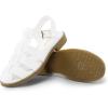 DREAM PAIRS Womens Fisherman Gladiator Braided Flat Sandal Cute Woven Strappy Closed Toe Shoes for Summer(White-pu)