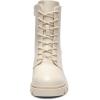 DREAM PAIRS Women’s Lace Up Combat Ankle Boots Fashion Low Chunky Heel Lug Sole Fall Heeled Booties Shoes(Beige)