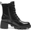 DREAM PAIRS Women’s Lace Up Combat Ankle Boots Fashion Low Chunky Heel Lug Sole Fall Heeled Booties Shoes(Black)