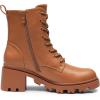 DREAM PAIRS Women’s Lace Up Combat Ankle Boots Fashion Low Chunky Heel Lug Sole Fall Heeled Booties Shoes(Brown)