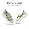 DREAM PAIRS Kid Toddler Sneakers Boys Girls Canvas with Cartoon Dual Hook and Loops for School Walking(Blue/Dinosaur)