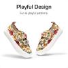 DREAM PAIRS Kid Toddler Sneakers Boys Girls Canvas with Cartoon Dual Hook and Loops for School Walking(Brown/Dinosaur)