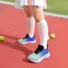 DREAM PAIRS Girls Boys Shoes Kids Lace up Tennis Sparkle Glitter Athletic Running Sneakers(Light Green/Blue)