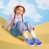 DREAM PAIRS Girls Shoes Kids Tennis Sparkle Ease Running Athletic Lightweight Sneakers for Little/Big Kids Toddler(Navy/Purple/Blue)