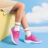 DREAM PAIRS Girls Shoes Kids Tennis Sparkle Ease Running Athletic Lightweight Sneakers for Little/Big Kids Toddler(Purple/Hot Pink)