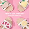 DREAM PAIRS Girls Casual Sandals Open Toe Cute Sandals(White)