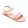 DREAM PAIRS Girls Sandals Classic Open Toe Braided Flat Sandals Summer Dress Shoes(Pink)
