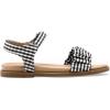 DREAM PAIRS Girls Sandals Open-Toe Princess Dress Flat Sandals Summer Shoes(Toddler/Little Kid)(Black)