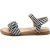 DREAM PAIRS Girls Sandals Open-Toe Princess Dress Flat Sandals Summer Shoes(Toddler/Little Kid)(Black)