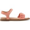 DREAM PAIRS Girls Sandals Open-Toe Princess Dress Flat Sandals Summer Shoes(Toddler/Little Kid)(Orange)