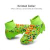 DREAM PAIRS Boys Football Cleats Youth High Top Firm Ground Soccer Shoes for Little/Big Kids(Neon Green)