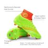 DREAM PAIRS Boys Girls Football Cleats Youth Firm Groud Outdoor Trainning Athletic Sport High Top Soccer Shoes for Little/Big Kid(Neon Green)
