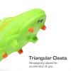 DREAM PAIRS Boys Girls Football Cleats Youth Firm Groud Outdoor Trainning Athletic Sport High Top Soccer Shoes for Little/Big Kid(Neon Green)