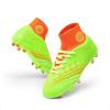 DREAM PAIRS Boys Girls Football Cleats Youth Firm Groud Outdoor Trainning Athletic Sport High Top Soccer Shoes for Little/Big Kid(Neon Green)