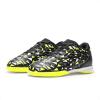 DREAM PAIRS Boys Girls Indoor Sneakers Lace Up Sport Athletic Casual IC Youth Futsal Football Soccer Shoes for Little/Big Kid(Black/Neon/Green)