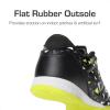 DREAM PAIRS Boys Girls Indoor Sneakers Lace Up Sport Athletic Casual IC Youth Futsal Football Soccer Shoes for Little/Big Kid(Black/Neon/Green)