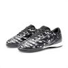 DREAM PAIRS Boys Girls Indoor Sneakers Lace Up Sport Athletic Casual IC Youth Futsal Football Soccer Shoes for Little/Big Kid(Black/White)