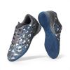 DREAM PAIRS Boys Girls Indoor Sneakers Lace Up Sport Athletic Casual IC Youth Futsal Football Soccer Shoes for Little/Big Kid(Grey/Royal/Blue)