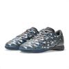 DREAM PAIRS Boys Girls Indoor Sneakers Lace Up Sport Athletic Casual IC Youth Futsal Football Soccer Shoes for Little/Big Kid(Grey/Royal/Blue)