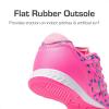 DREAM PAIRS Boys Girls Indoor Sneakers Lace Up Sport Athletic Casual IC Youth Futsal Football Soccer Shoes for Little/Big Kid(Hot Pink)