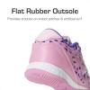 DREAM PAIRS Boys Girls Indoor Sneakers Lace Up Sport Athletic Casual IC Youth Futsal Football Soccer Shoes for Little/Big Kid(Pink/Purple)