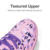 DREAM PAIRS Boys Girls Indoor Sneakers Lace Up Sport Athletic Casual IC Youth Futsal Football Soccer Shoes for Little/Big Kid(Pink/Purple)