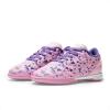 DREAM PAIRS Boys Girls Indoor Sneakers Lace Up Sport Athletic Casual IC Youth Futsal Football Soccer Shoes for Little/Big Kid(Pink/Purple)