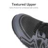 DREAM PAIRS Boys Girls Indoor Turf Soccer Cleats Lace Up Athletic Youth Futsal Football Shoes for Little/Big Kid(Black/Dark Grey/White)