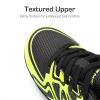 DREAM PAIRS Boys Girls Indoor Turf Soccer Cleats Lace Up Athletic Youth Futsal Football Shoes for Little/Big Kid(Black/Neon Green)