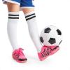 DREAM PAIRS Boys Girls Indoor Turf Soccer Cleats Lace Up Athletic Youth Futsal Football Shoes for Little/Big Kid(Hot Pink)