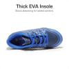 DREAM PAIRS Boys Girls Indoor Turf Soccer Cleats Lace Up Athletic Youth Futsal Football Shoes for Little/Big Kid(Navy/Royal/White)