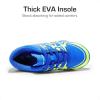 DREAM PAIRS Boys Girls Indoor Turf Soccer Cleats Lace Up Athletic Youth Futsal Football Shoes for Little/Big Kid(Royal/Lemon Green/White)