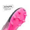 DREAM PAIRS Boys Girls Outdoor Sport Football Shoes Soccer Cleats for Little/Big Kid(Black/Hot Pink)