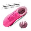 DREAM PAIRS Boys Girls Outdoor Sport Football Shoes Soccer Cleats for Little/Big Kid(Hot Pink)