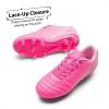 DREAM PAIRS Boys Girls Outdoor Sport Football Shoes Soccer Cleats for Little/Big Kid(Hot Pink)