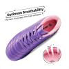 DREAM PAIRS Boys Girls Outdoor Sport Football Shoes Soccer Cleats for Little/Big Kid(Light/Purple/Pink)