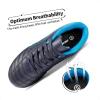 DREAM PAIRS Boys Girls Outdoor Sport Football Shoes Soccer Cleats for Little/Big Kid(Navy/Blue)