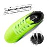 DREAM PAIRS Boys Girls Outdoor Sport Football Shoes Soccer Cleats for Little/Big Kid(Neon/Green/Black)