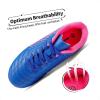 DREAM PAIRS Boys Girls Outdoor Sport Football Shoes Soccer Cleats for Little/Big Kid(Royal/Blue/Fuchsia)