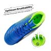 DREAM PAIRS Boys Girls Outdoor Sport Football Shoes Soccer Cleats for Little/Big Kid(Royal/Blue/Neon/Green)