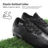 DREAM PAIRS Boys Girls Soccer Cleats Kids Football Shoes for Little/Big Kid(Black/Grey)