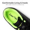 DREAM PAIRS Boys Girls Soccer Cleats Youth Firm Groud Athletic Outdoor Trainning Football Shoes for Little/Big Kid(Black/Neon Green)