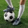 DREAM PAIRS Boys Girls Soccer Cleats Youth Firm Groud Athletic Outdoor Trainning Football Shoes for Little/Big Kid(Dark/Grey/Royal/Blue)