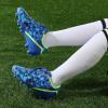 DREAM PAIRS Boys Girls Soccer Cleats Youth Firm Groud Athletic Outdoor Trainning Football Shoes for Little/Big Kid(Navy/Blue/Black/Neon Green)
