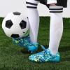 DREAM PAIRS Boys Girls Soccer Cleats Youth Firm Groud Athletic Outdoor Trainning Football Shoes for Little/Big Kid(Royal Blue/Black)