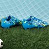DREAM PAIRS Boys Girls Soccer Cleats Youth Firm Groud Athletic Outdoor Trainning Football Shoes for Little/Big Kid(Royal Blue/Black)