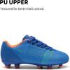 DREAM PAIRS Boys Girls Soccer Cleats Youth Firm Groud Athletic Outdoor Trainning Football Shoes for Little/Big Kid(Royal Blue/Orange)