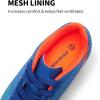 DREAM PAIRS Boys Girls Soccer Cleats Youth Firm Groud Athletic Outdoor Trainning Football Shoes for Little/Big Kid(Royal Blue/Orange)