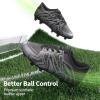 DREAM PAIRS Boys Girls Soccer Cleats Youth Firm Groud Baseball Cleats Sport Athletic Outdoor Trainning Football Shoes for Little/Big Kid(Black/Dark/Grey/White)